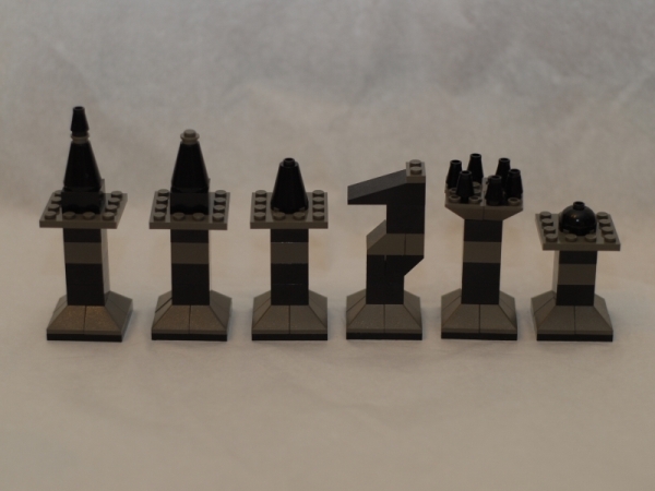 Sample Chess Pieces - Black